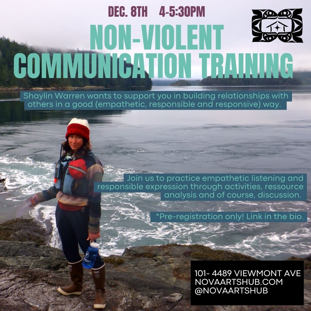 Non-Violent Communication Training with Shaylin (DEC. 8th 4-5:30PM )