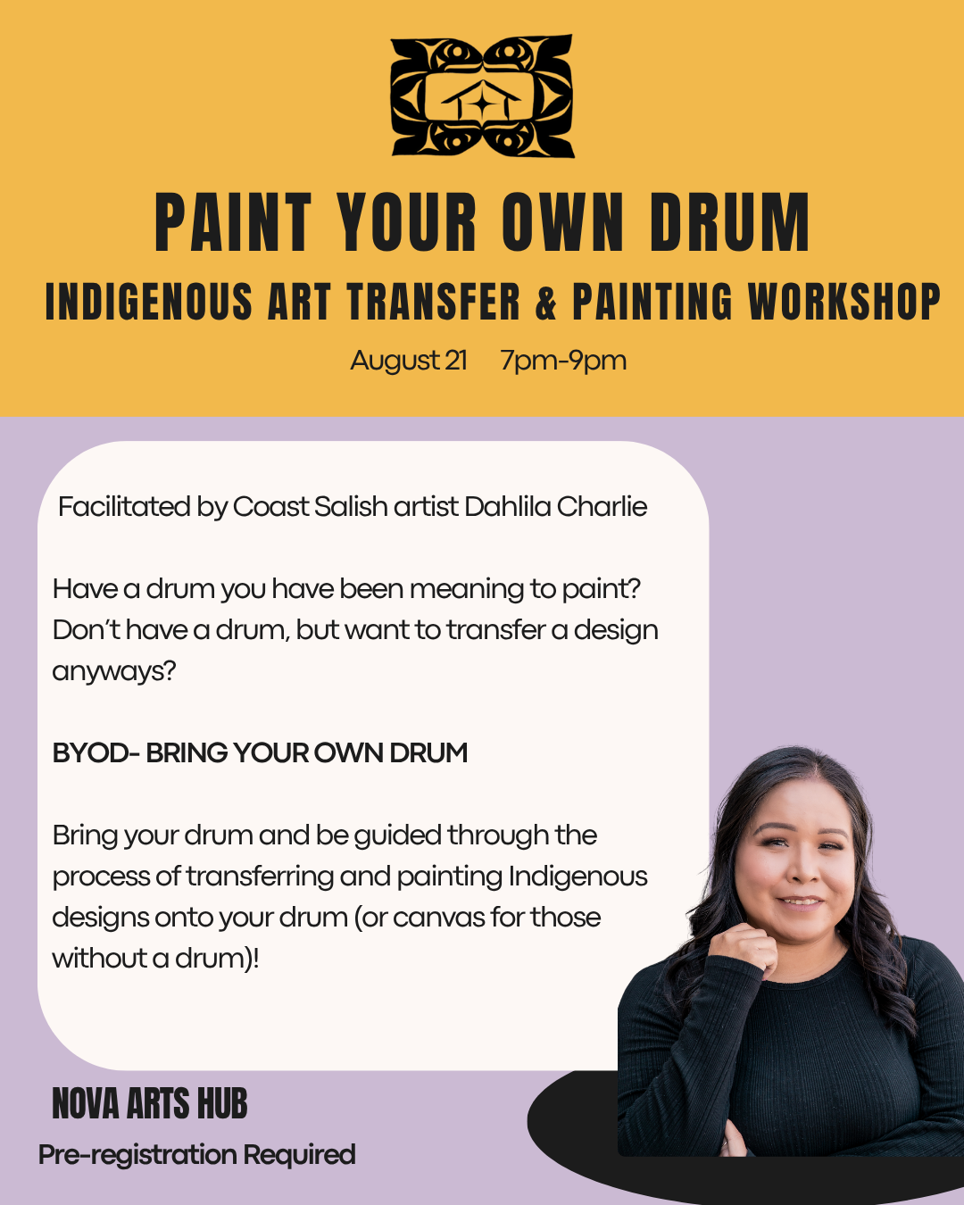 Paint Your Own Drum Indigenous Art Transfer & Painting Workshop