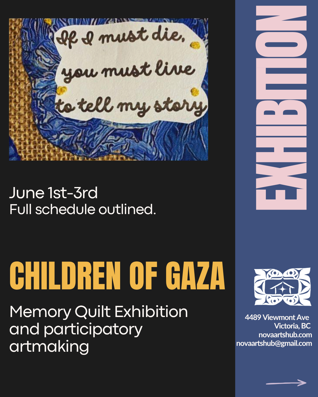 CHILDREN OF GAZA: Memory Quilt Exhibition Opening