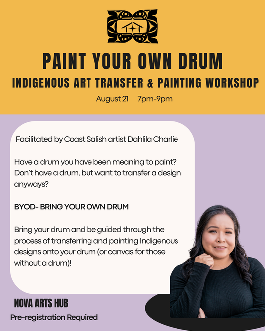 Paint Your Own Drum  Indigenous Art Transfer & Painting Workshop