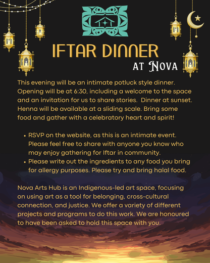 Iftar dinner at Nova!