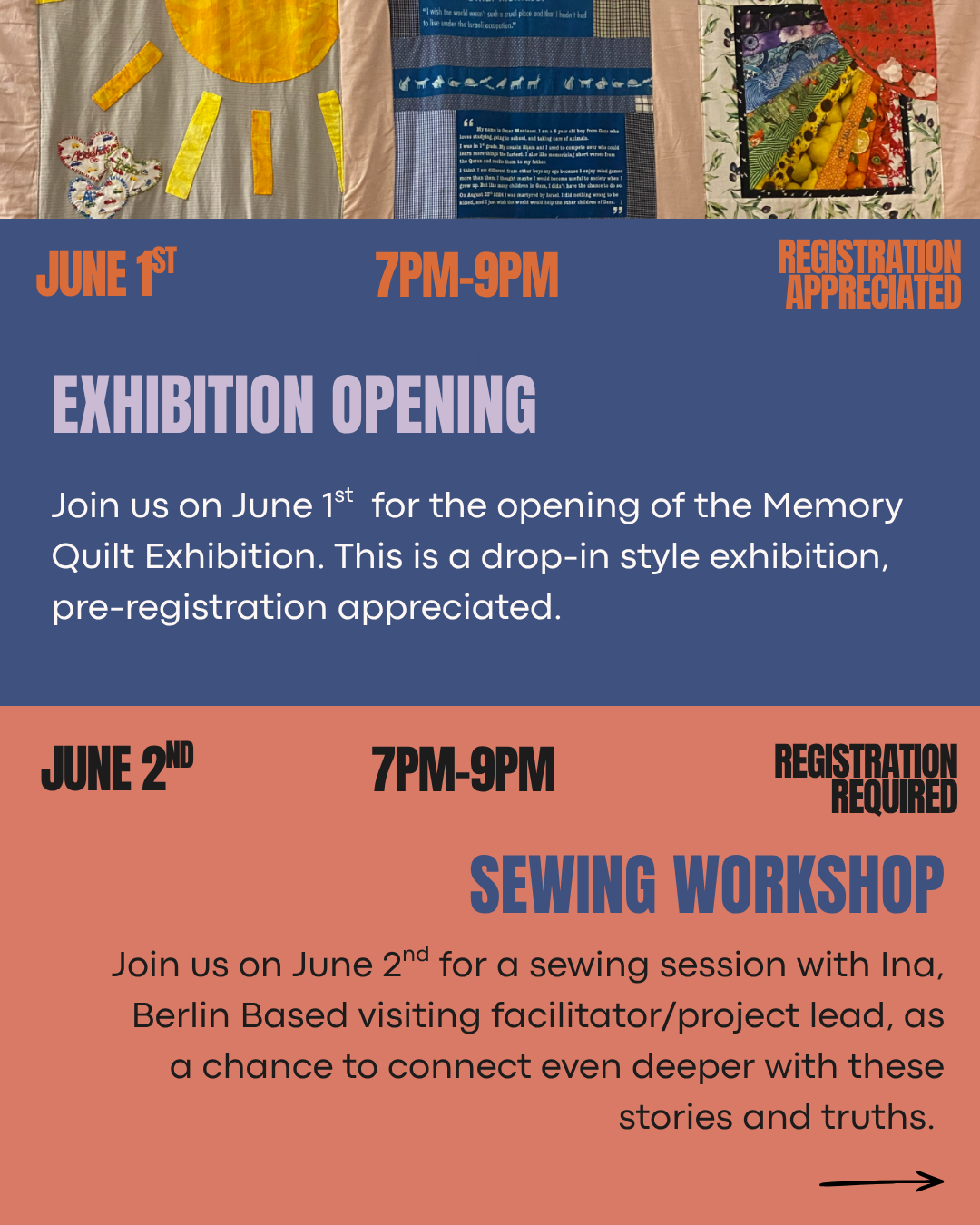CHILDREN OF GAZA: Memory Quilt Exhibition Opening
